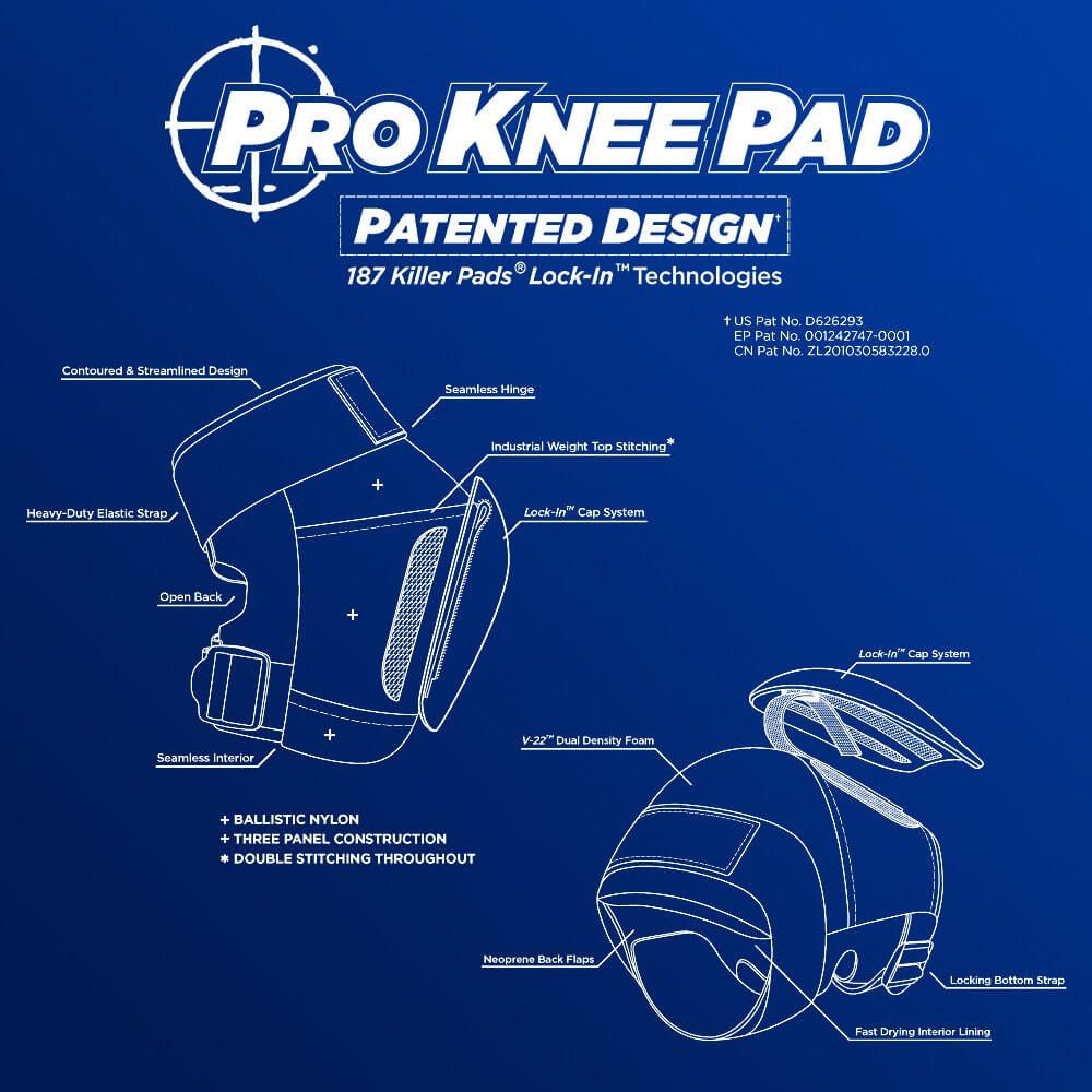 Rodilleras 187 Killerpad PRO KNEE White Caps - Imagen 4