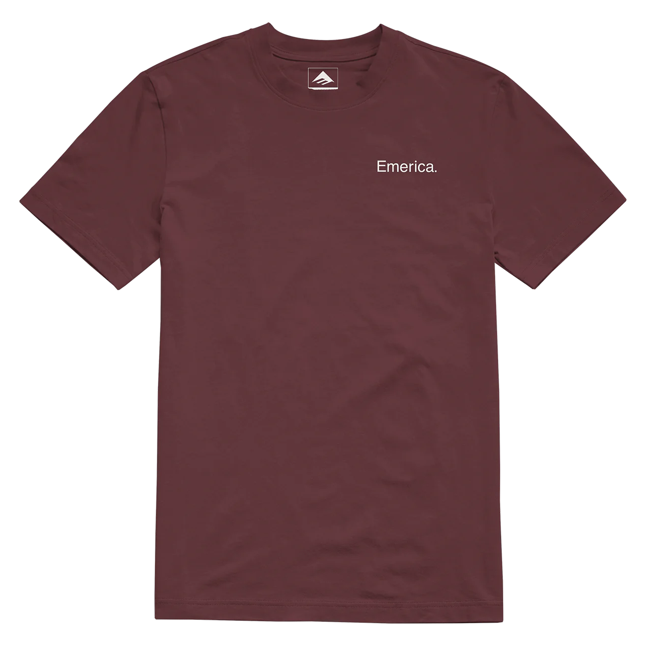 Camiseta Emerica Lockup Burgundy - Imagen 2