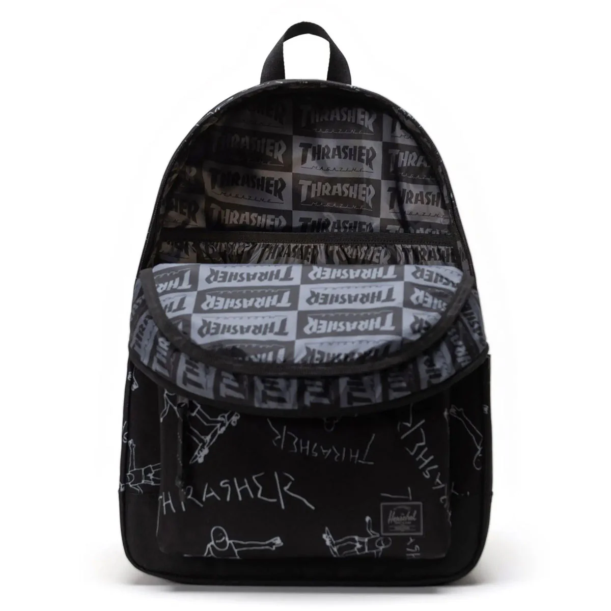 Mochila Herschel Thrasher Gonz Classic XL Black - Imagen 4