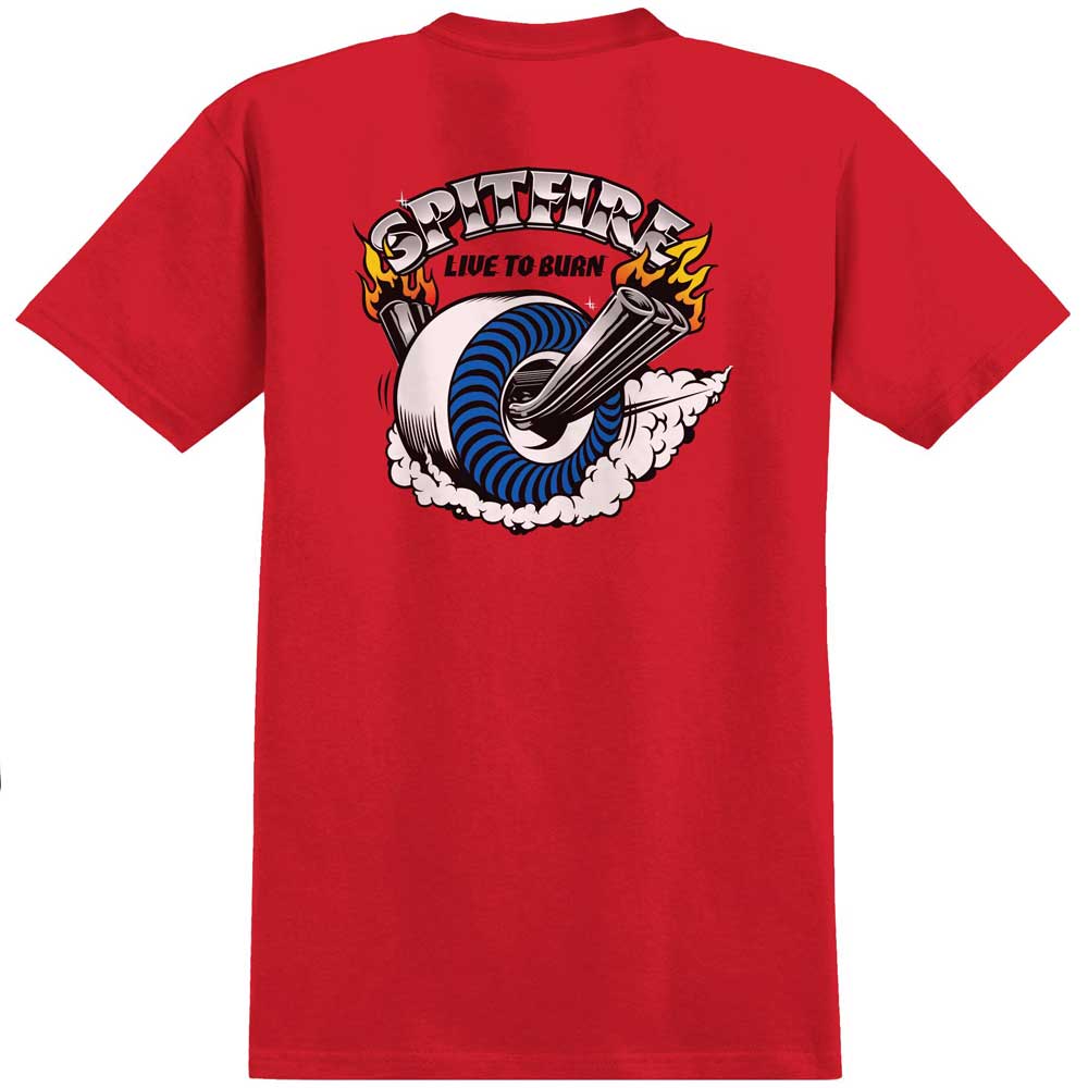 Camiseta Spitfire Burnout Red