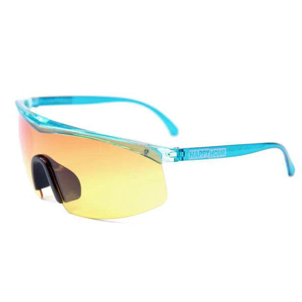 Gafas Happy Hour Firebirds Clear Gloss Turquoise Mai Tai Fade - Imagen 2