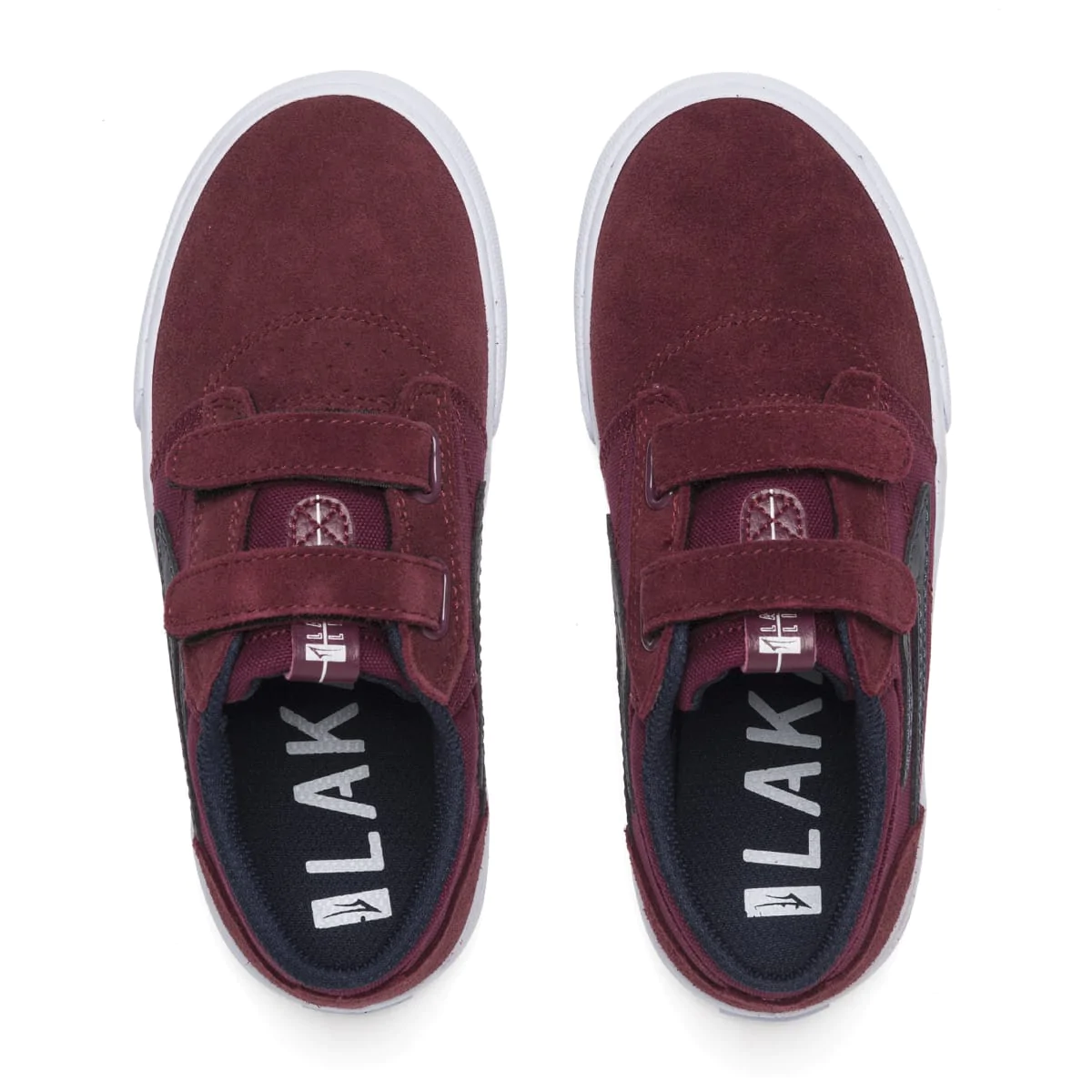 Zapatillas Lakai Griffin Kids Burgundy/Navy Suede - Imagen 2