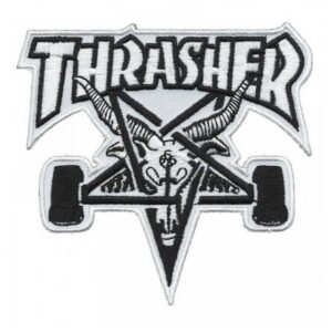 Parche Thrasher Skategoat White