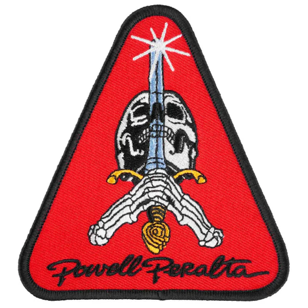 Parche Powell Peralta Skull & Sword Red