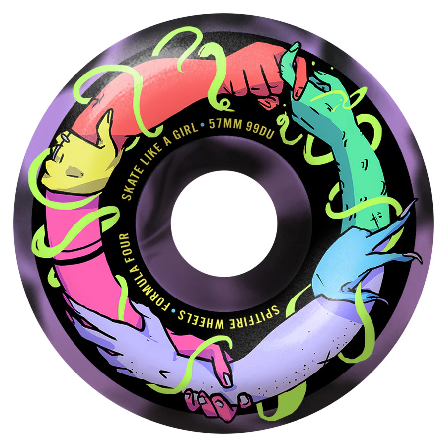 Ruedas Spitfire 57mm Classics F4 Swirl 99A Skate Like a Girl